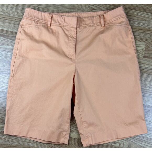Talbots Pants - Talbots Women’s The Perfect Short Size 12 Pastel Orange Golf/Bermuda Shorts